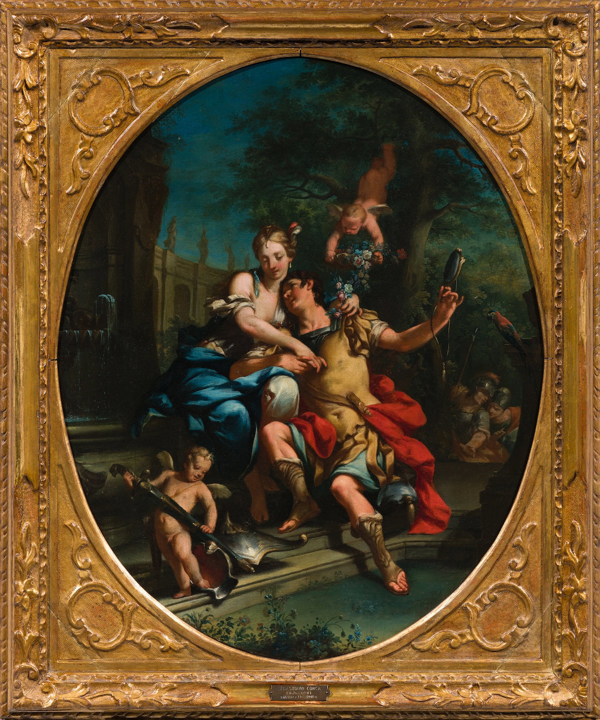 Ciro Maria Paris Porroni (Bologna 1704-1784) Rinaldo in Armida's Garden